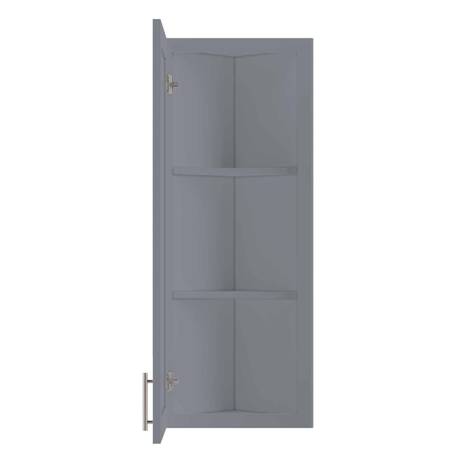 Wall End Kitchen Cabinet WEC1242 Colonial Gray LessCare 12 in. width 42 in. height 12 in. depth - Kitchen Cabinets