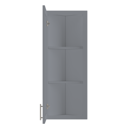 Wall End Kitchen Cabinet WEC1242 Colonial Gray LessCare 12 in. width 42 in. height 12 in. depth - Kitchen Cabinets