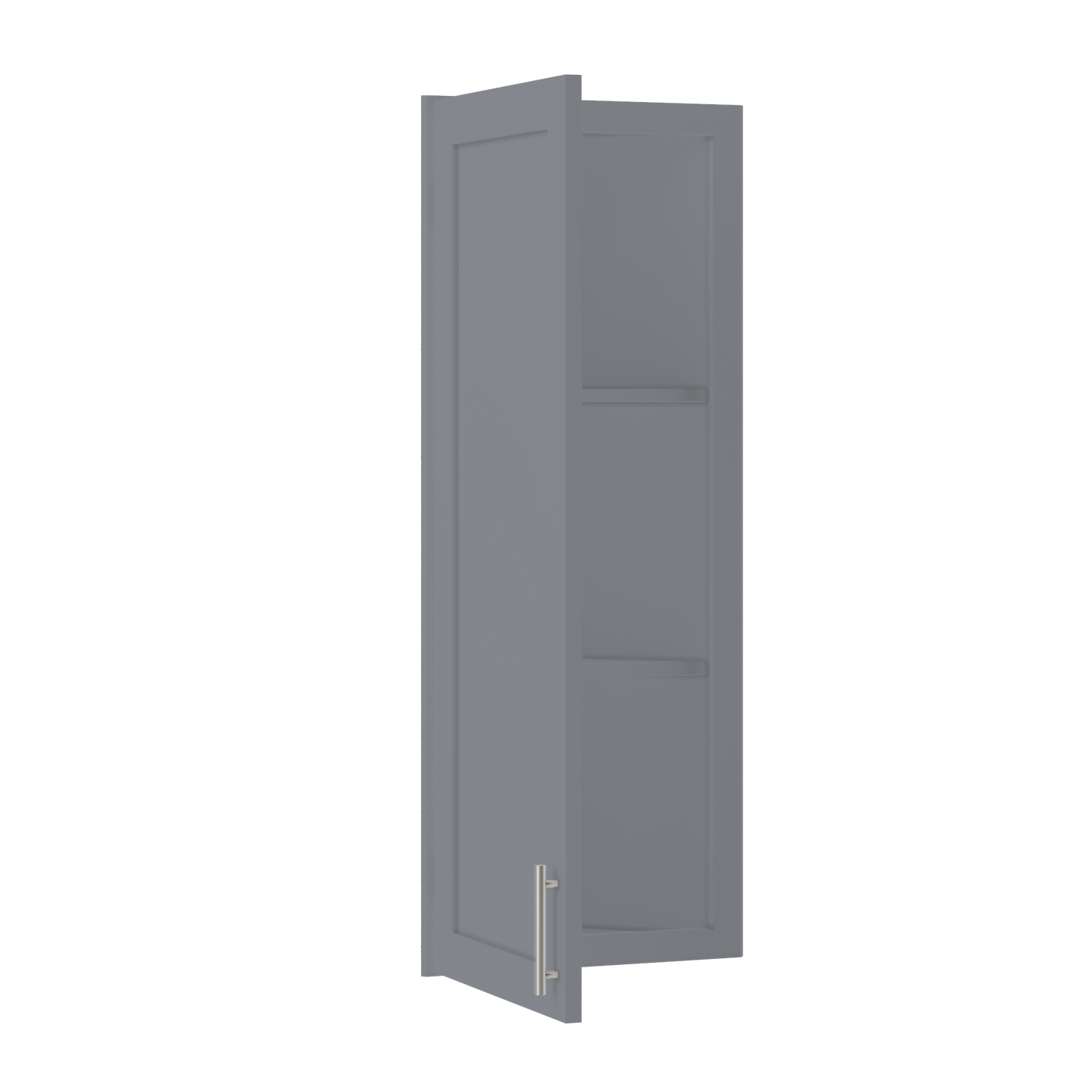 Wall End Kitchen Cabinet WEC1242 Colonial Gray LessCare 12 in. width 42 in. height 12 in. depth - Kitchen Cabinets