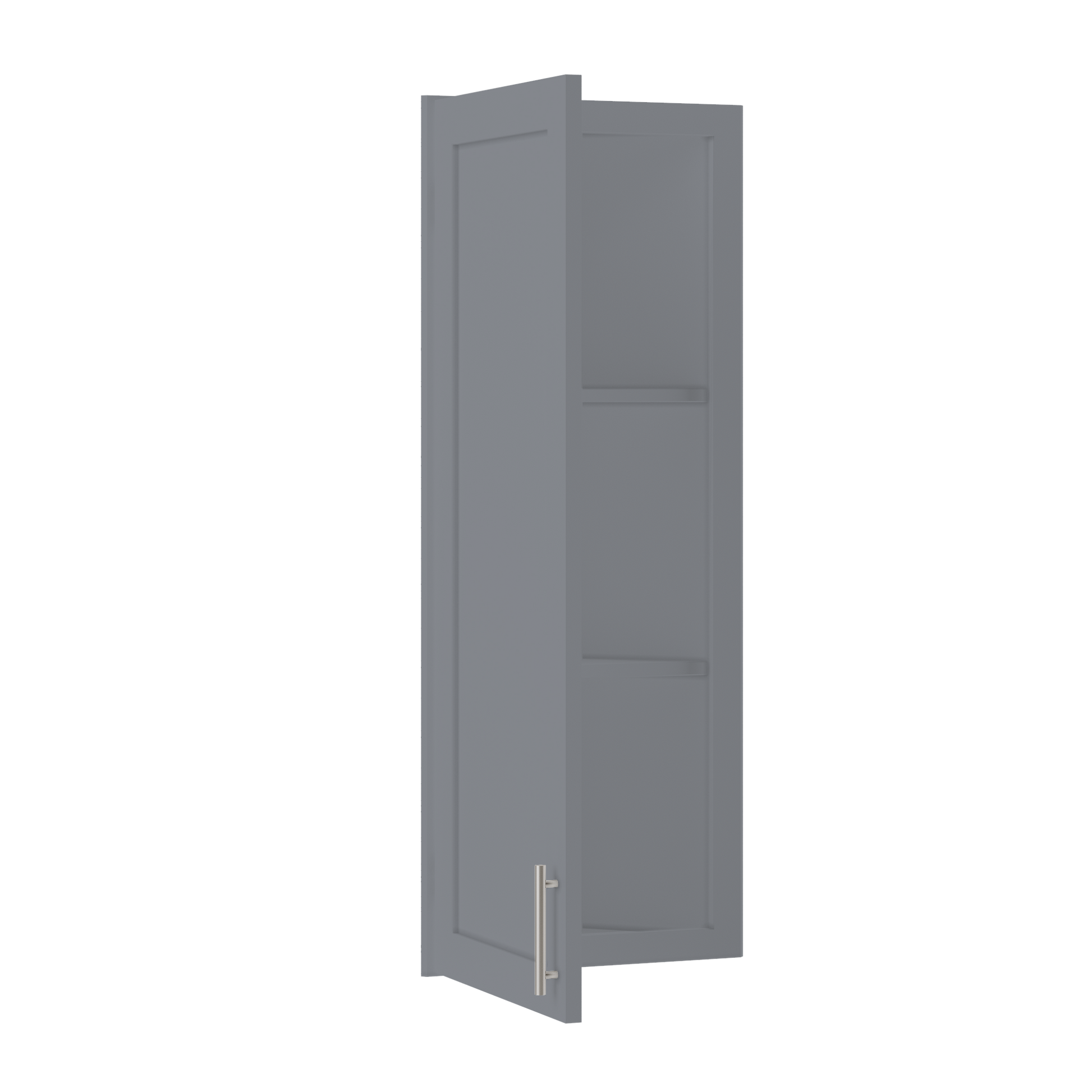 Wall End Kitchen Cabinet WEC1242 Colonial Gray LessCare 12 in. width 42 in. height 12 in. depth - Kitchen Cabinets