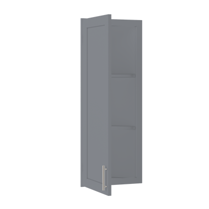 Wall End Kitchen Cabinet WEC1242 Colonial Gray LessCare 12 in. width 42 in. height 12 in. depth - Kitchen Cabinets
