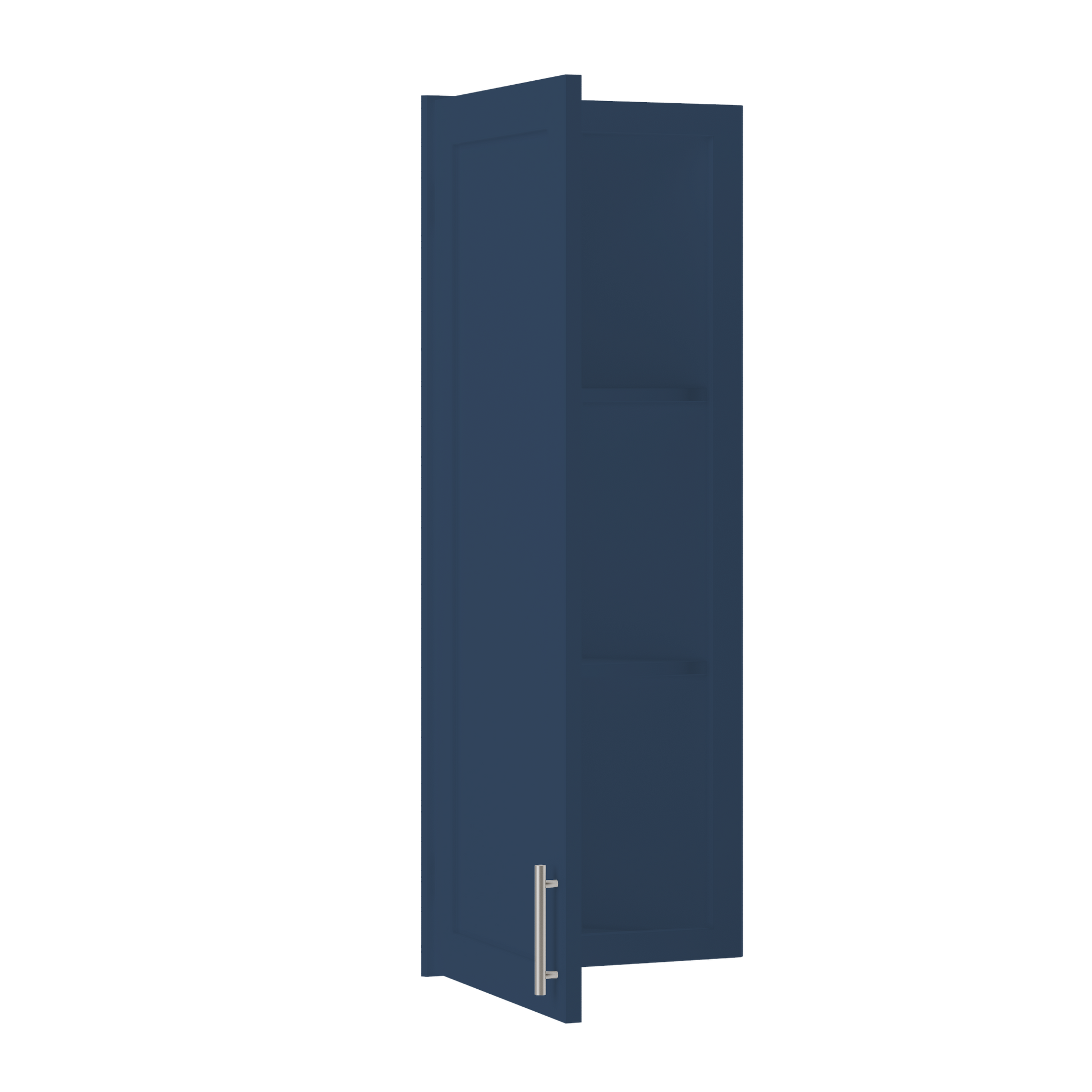 Wall End Kitchen Cabinet WEC1242 Danbury Blue LessCare 12 in. width 42 in. height 12 in. depth - Kitchen Cabinets