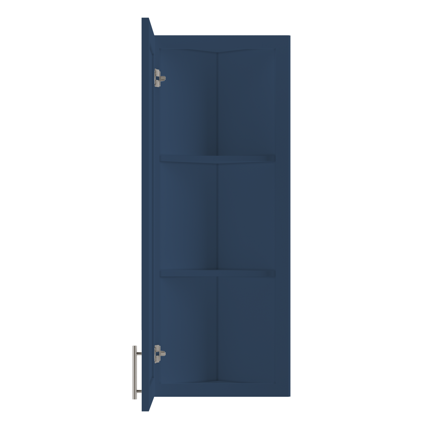 Wall End Kitchen Cabinet WEC1242 Danbury Blue LessCare 12 in. width 42 in. height 12 in. depth - Kitchen Cabinets