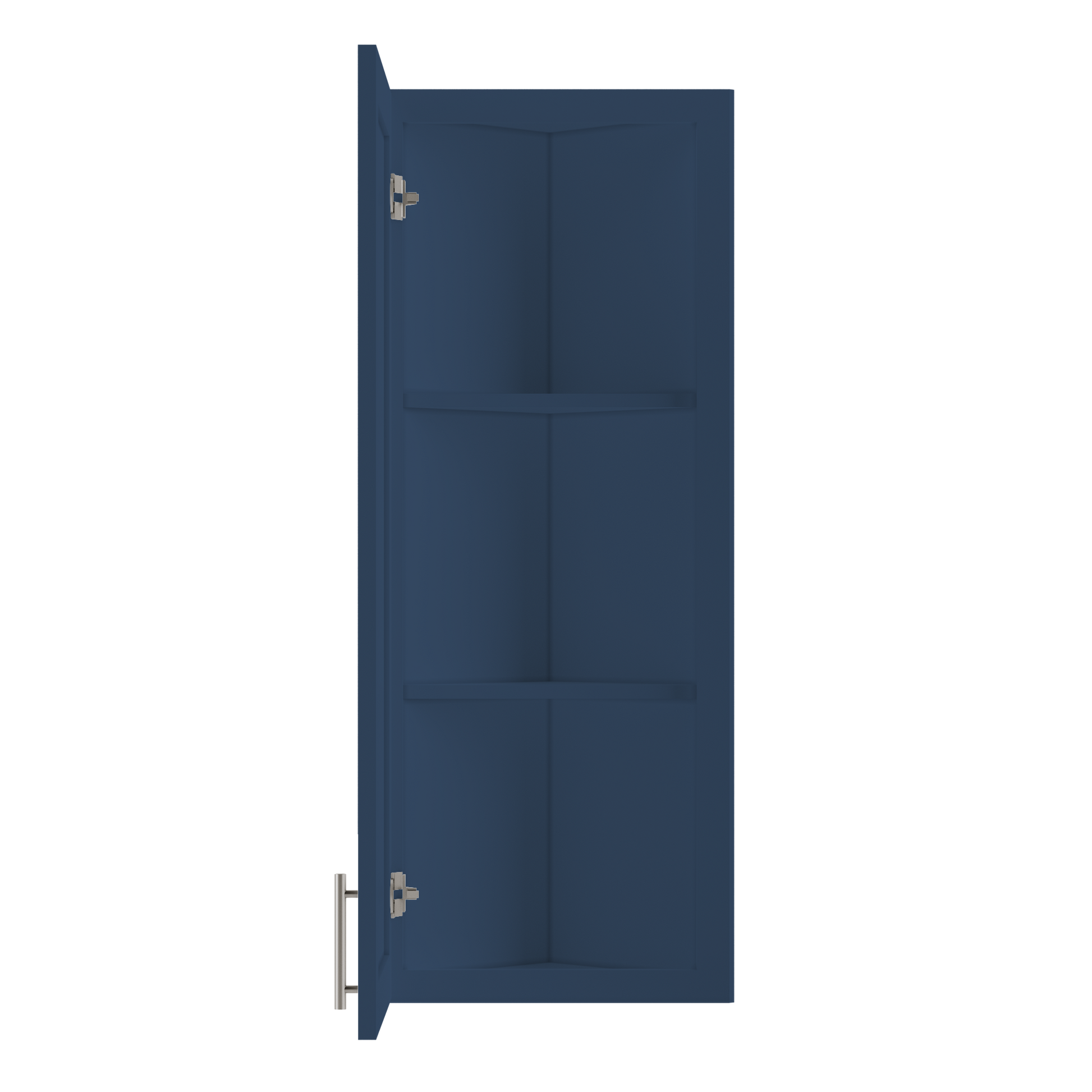 Wall End Kitchen Cabinet WEC1242 Danbury Blue LessCare 12 in. width 42 in. height 12 in. depth - Kitchen Cabinets