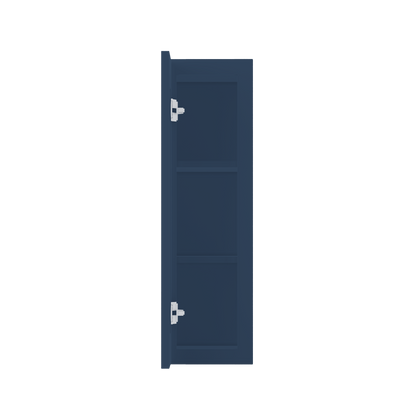 Wall Kitchen Cabinet W0930 Danbury Blue LessCare 9 in. width 30 in. height 12 in. depth - Kitchen Cabinets