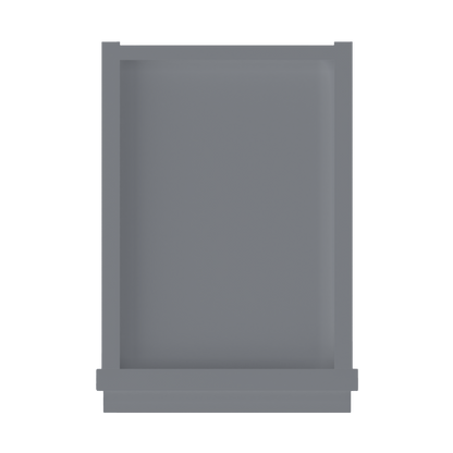 Wall Kitchen Cabinet W0936 Colonial Gray LessCare 9 in. width 36 in. height 12 in. depth - Kitchen Cabinets