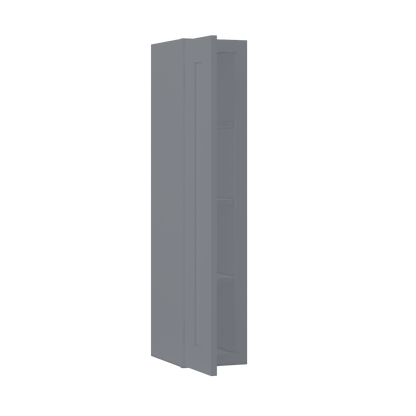 Wall Kitchen Cabinet W0942 Colonial Gray LessCare 9 in. width 42 in. height 12 in. depth - Kitchen Cabinets