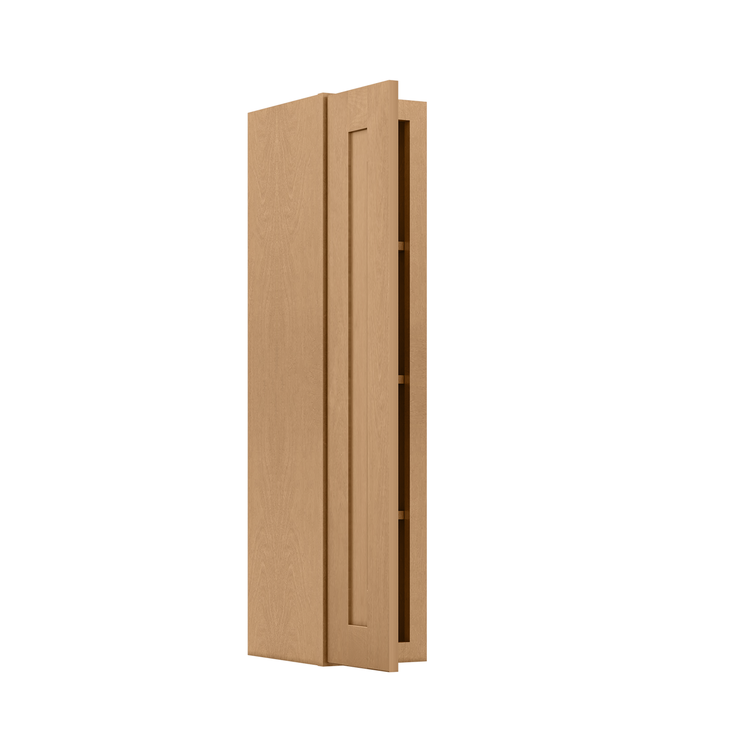 Wall Kitchen Cabinet W0942 Shaker Toffee LessCare 9 in. width 42 in. height 12 in. depth - Kitchen Cabinets