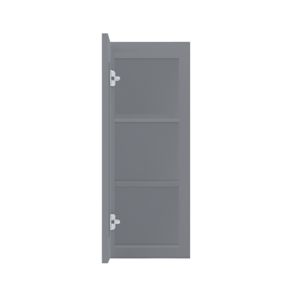 Wall Kitchen Cabinet W1230 Colonial Gray LessCare 12 in. width 30 in. height 12 in. depth - Kitchen Cabinets