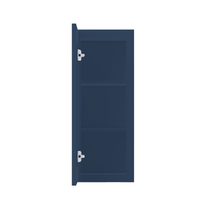 Wall Kitchen Cabinet W1230 Danbury Blue LessCare 12 in. width 30 in. height 12 in. depth - Kitchen Cabinets