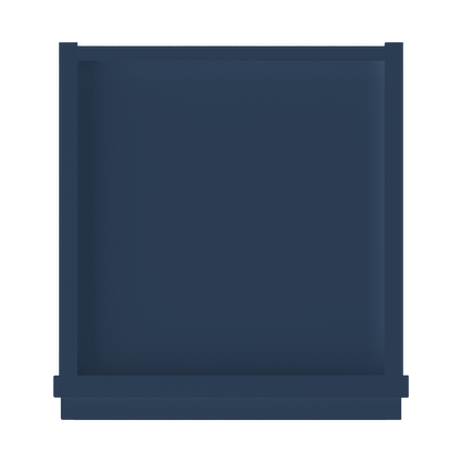 Wall Kitchen Cabinet W1230 Danbury Blue LessCare 12 in. width 30 in. height 12 in. depth - Kitchen Cabinets