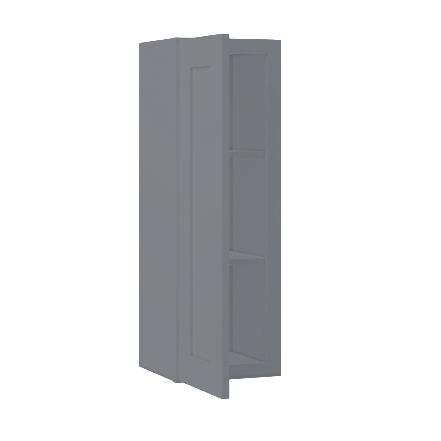 Wall Kitchen Cabinet W1236 Colonial Gray LessCare 12 in. width 36 in. height 12 in. depth - Kitchen Cabinets