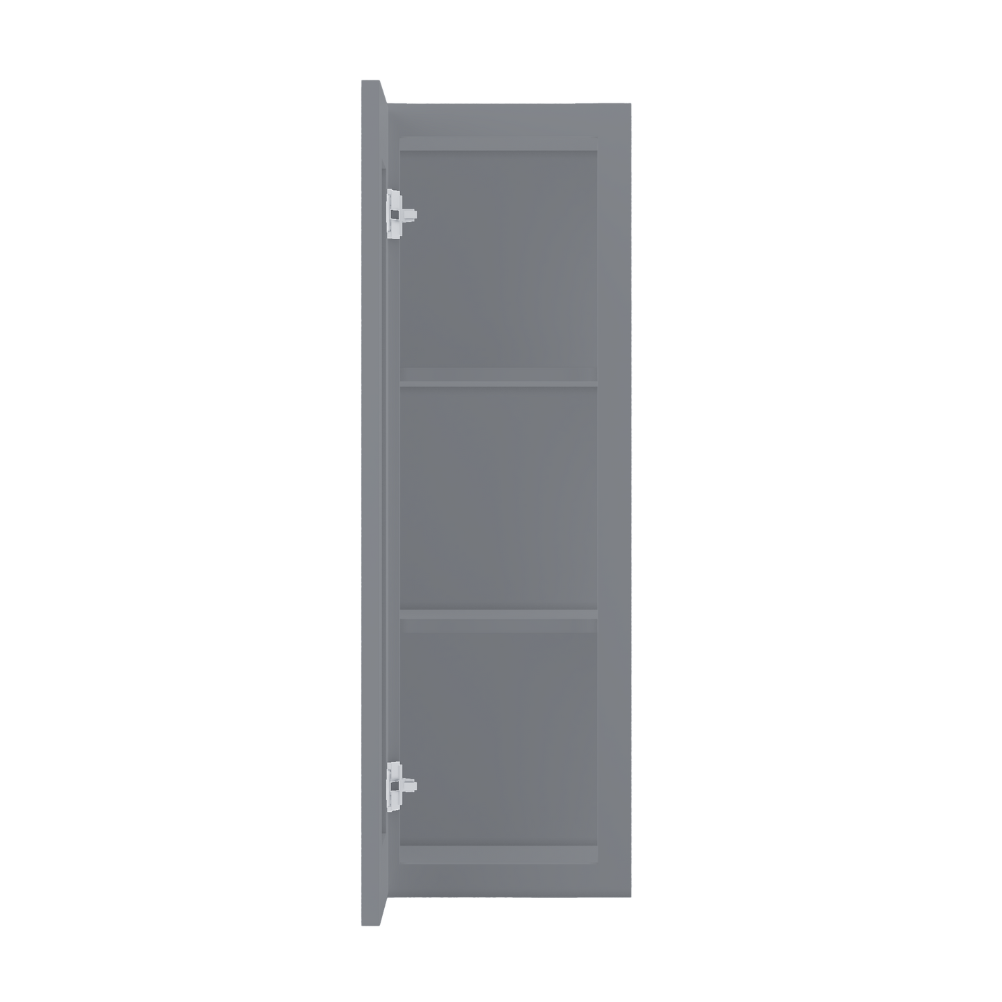 Wall Kitchen Cabinet W1236 Colonial Gray LessCare 12 in. width 36 in. height 12 in. depth - Kitchen Cabinets