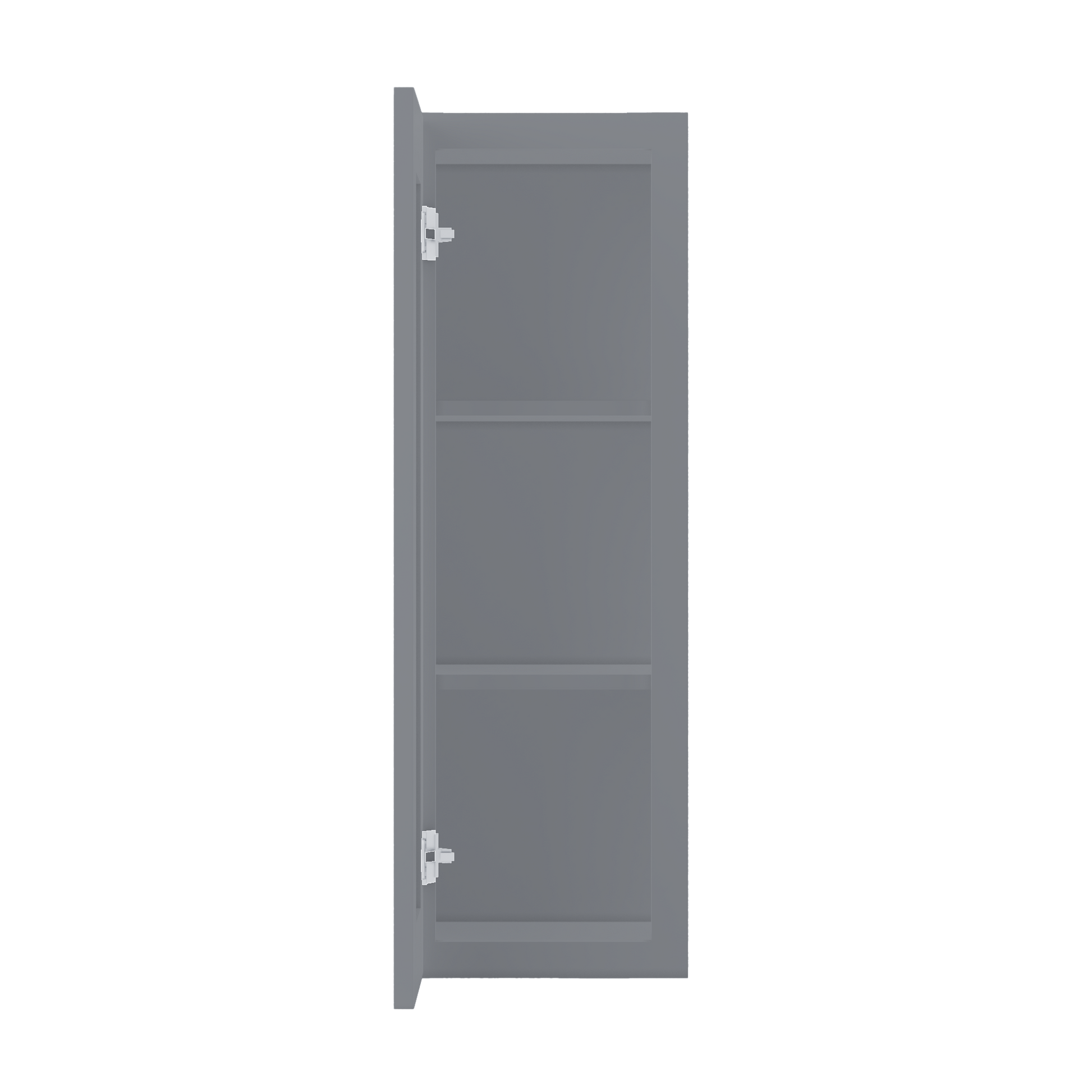 Wall Kitchen Cabinet W1236 Colonial Gray LessCare 12 in. width 36 in. height 12 in. depth - Kitchen Cabinets