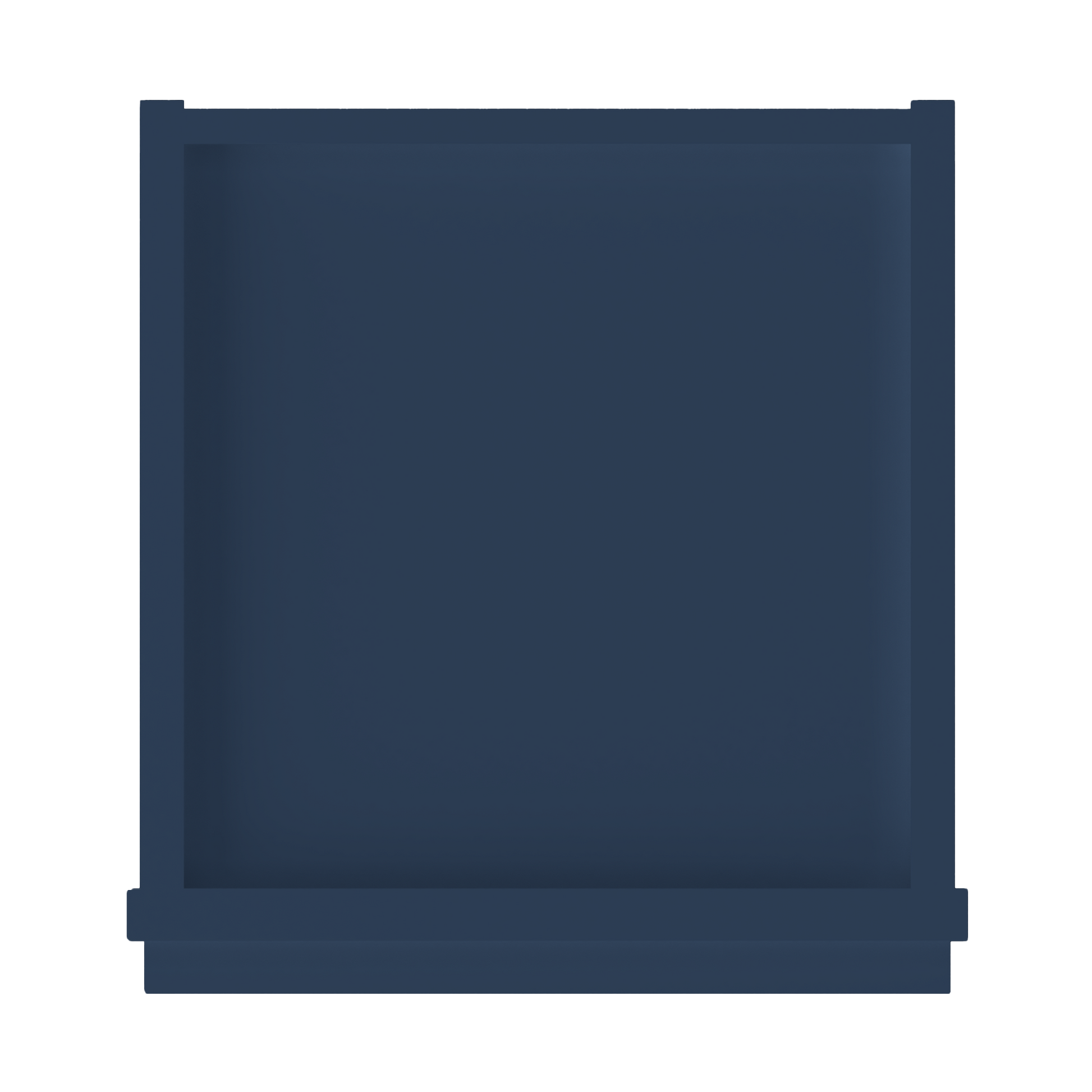 Wall Kitchen Cabinet W1236 Danbury Blue LessCare 12 in. width 36 in. height 12 in. depth - Kitchen Cabinets