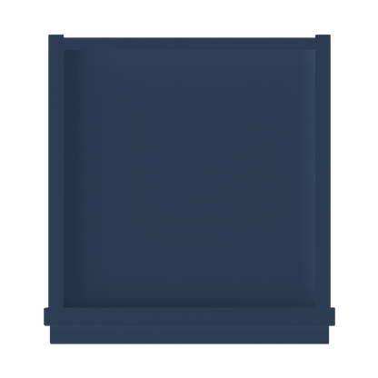 Wall Kitchen Cabinet W1236 Danbury Blue LessCare 12 in. width 36 in. height 12 in. depth - Kitchen Cabinets