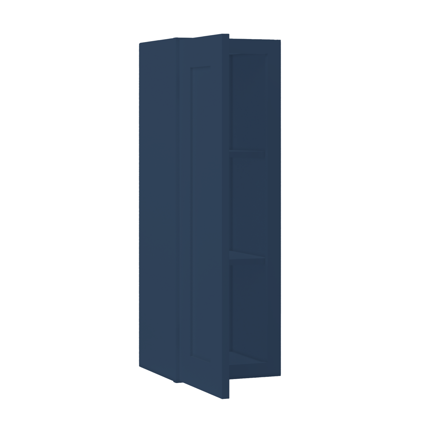 Wall Kitchen Cabinet W1236 Danbury Blue LessCare 12 in. width 36 in. height 12 in. depth - Kitchen Cabinets