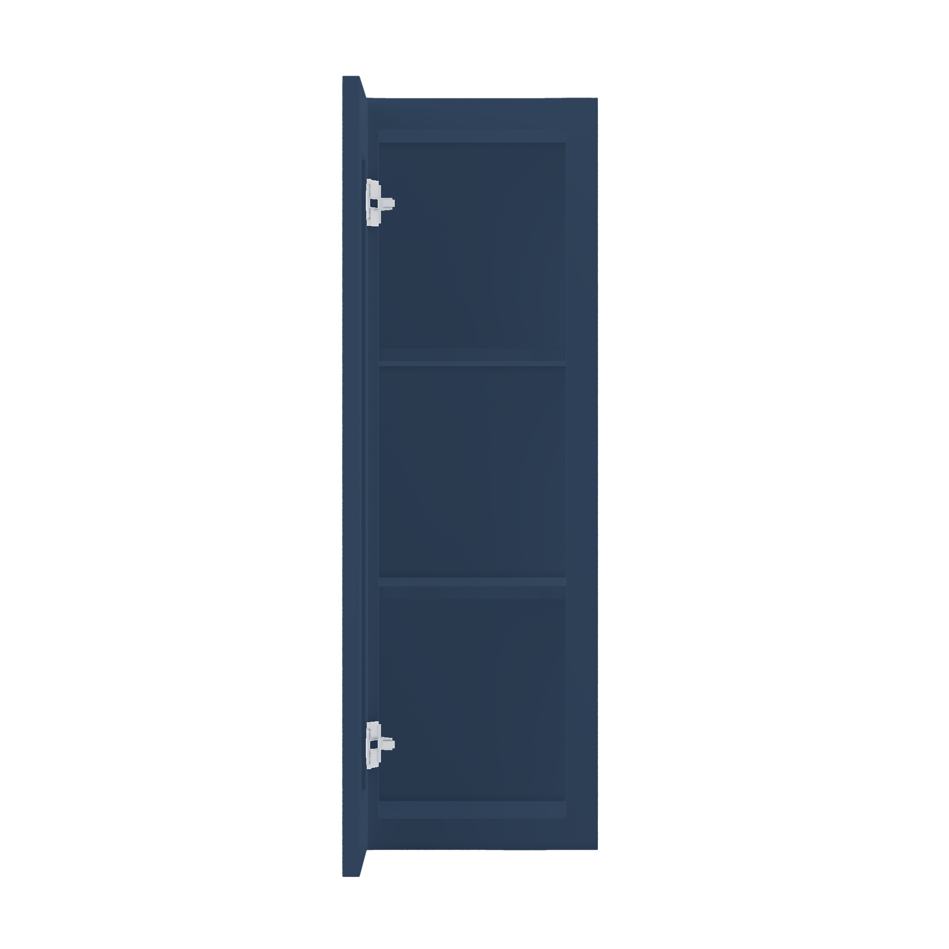 Wall Kitchen Cabinet W1236 Danbury Blue LessCare 12 in. width 36 in. height 12 in. depth - Kitchen Cabinets