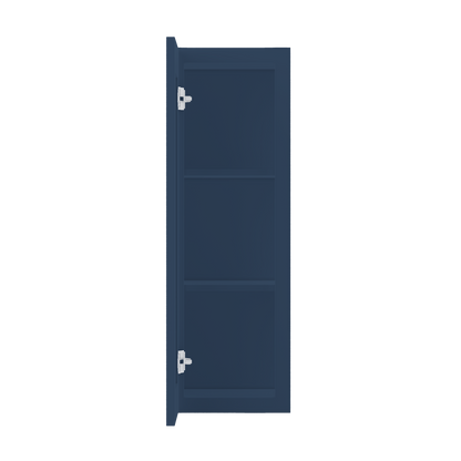 Wall Kitchen Cabinet W1236 Danbury Blue LessCare 12 in. width 36 in. height 12 in. depth - Kitchen Cabinets