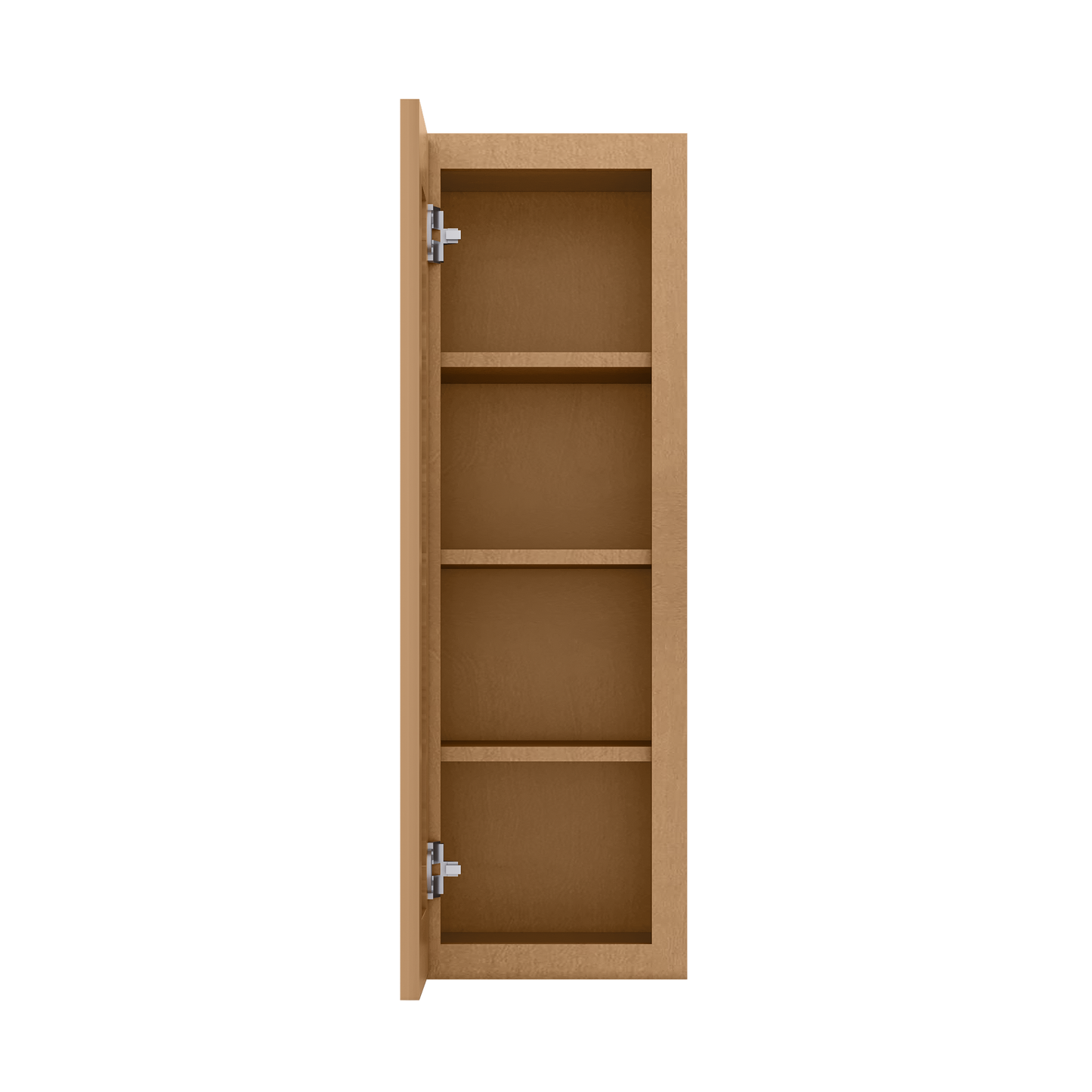 Wall Kitchen Cabinet W1236 Shaker Toffee LessCare 12 in. width 36 in. height 12 in. depth - Kitchen Cabinets