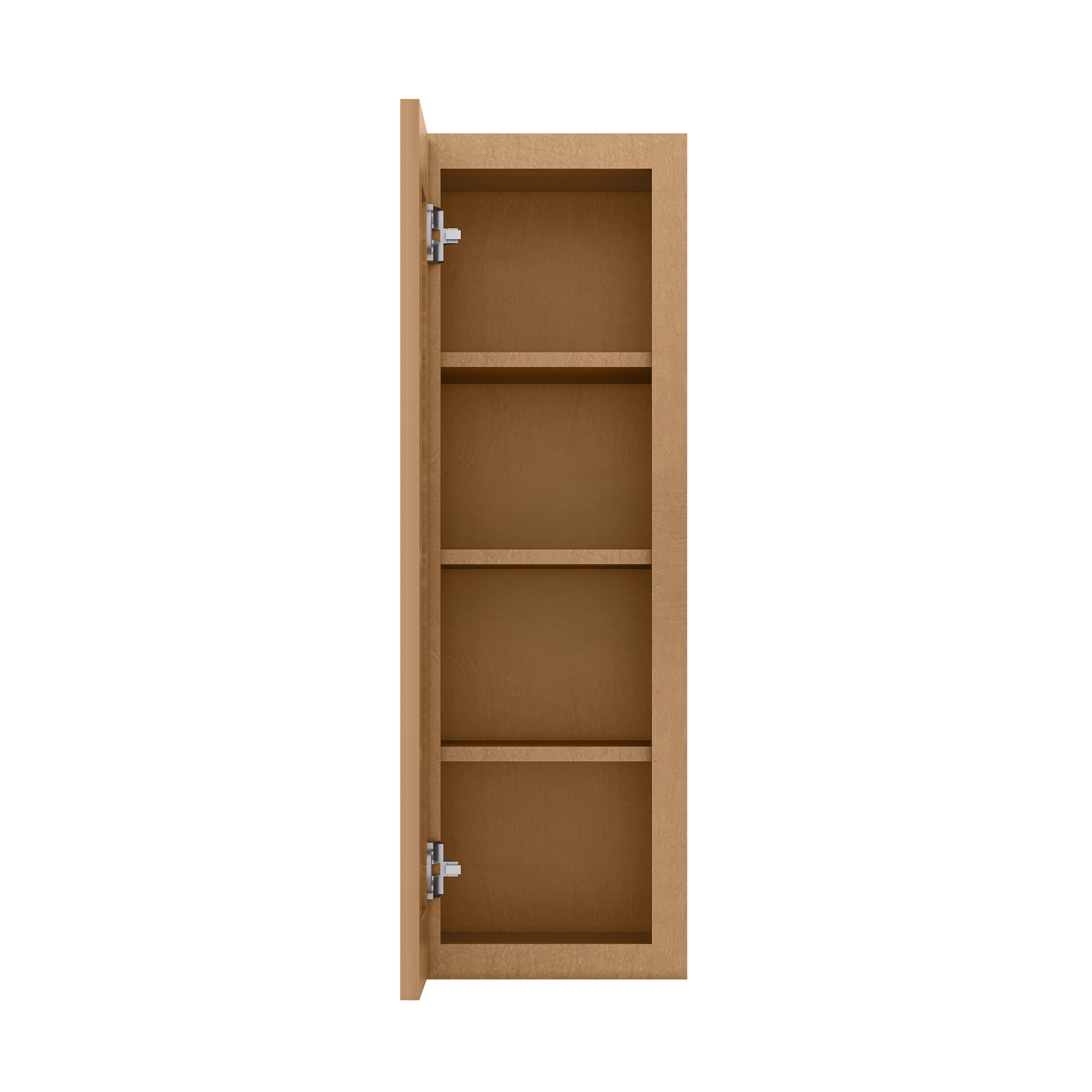 Wall Kitchen Cabinet W1236 Shaker Toffee LessCare 12 in. width 36 in. height 12 in. depth - Kitchen Cabinets