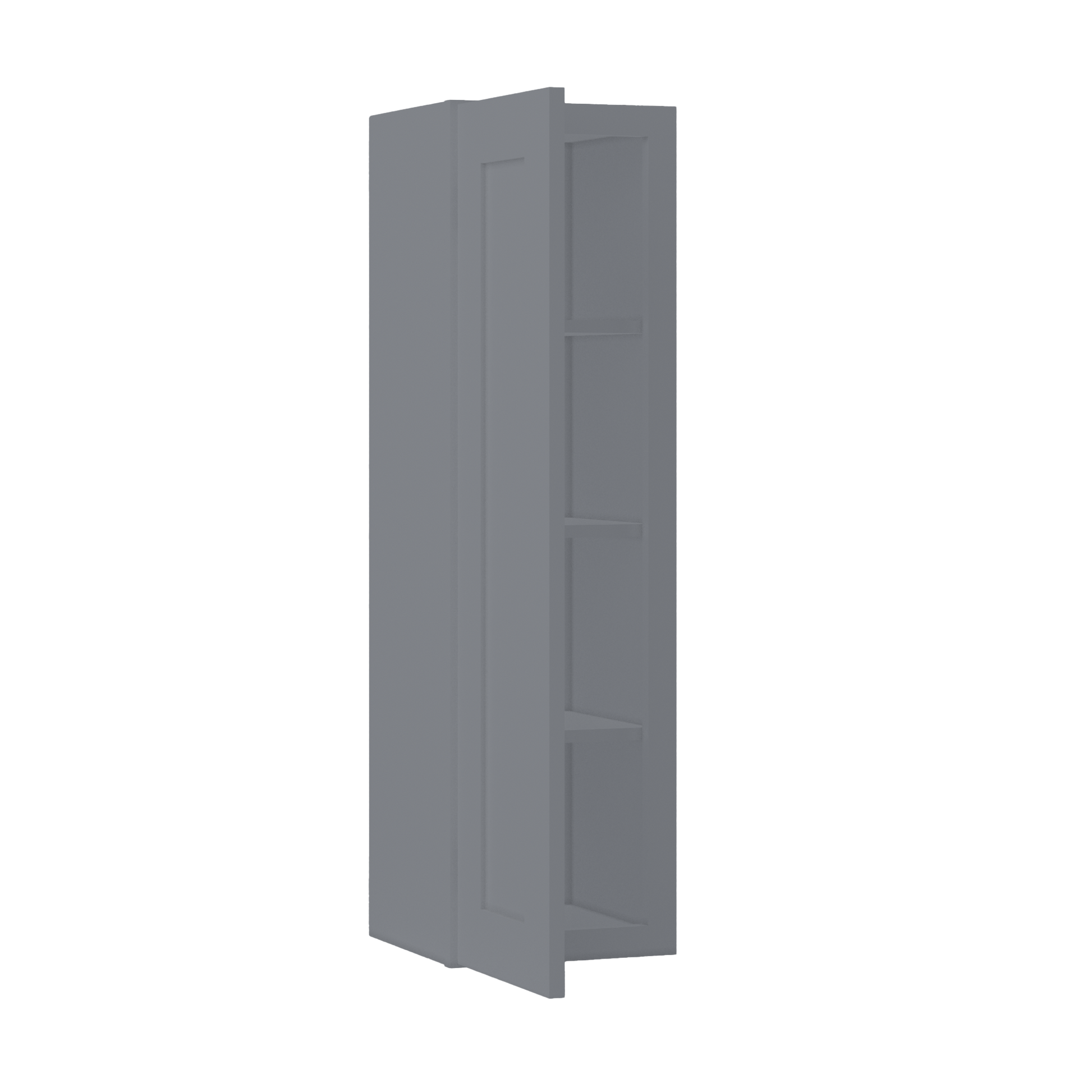 Wall Kitchen Cabinet W1242 Colonial Gray LessCare 12 in. width 42 in. height 12 in. depth - Kitchen Cabinets