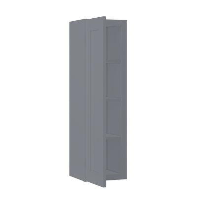 Wall Kitchen Cabinet W1242 Colonial Gray LessCare 12 in. width 42 in. height 12 in. depth - Kitchen Cabinets