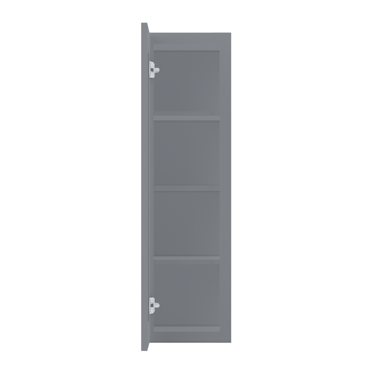 Wall Kitchen Cabinet W1242 Colonial Gray LessCare 12 in. width 42 in. height 12 in. depth - Kitchen Cabinets