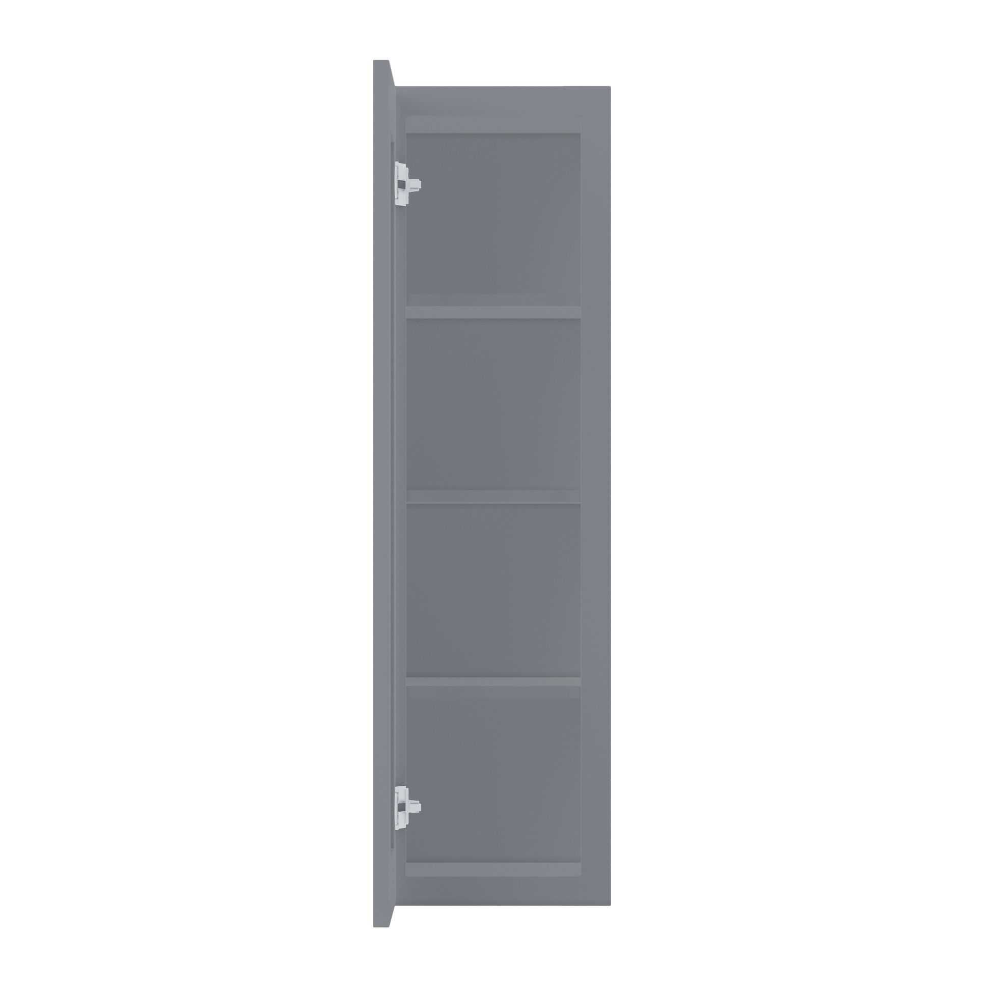 Wall Kitchen Cabinet W1242 Colonial Gray LessCare 12 in. width 42 in. height 12 in. depth - Kitchen Cabinets