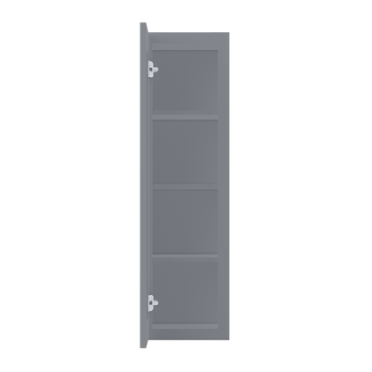 Wall Kitchen Cabinet W1242 Colonial Gray LessCare 12 in. width 42 in. height 12 in. depth - Kitchen Cabinets