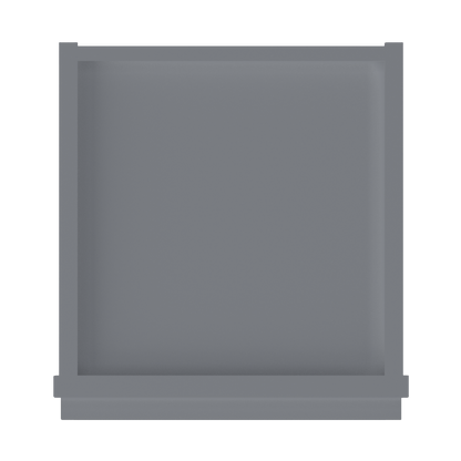 Wall Kitchen Cabinet W1242 Colonial Gray LessCare 12 in. width 42 in. height 12 in. depth - Kitchen Cabinets