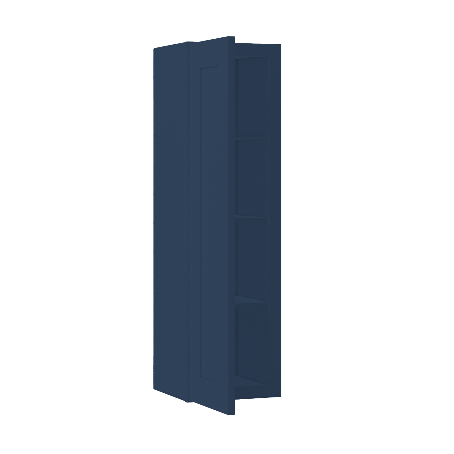 Wall Kitchen Cabinet W1242 Danbury Blue LessCare 12 in. width 42 in. height 12 in. depth - Kitchen Cabinets