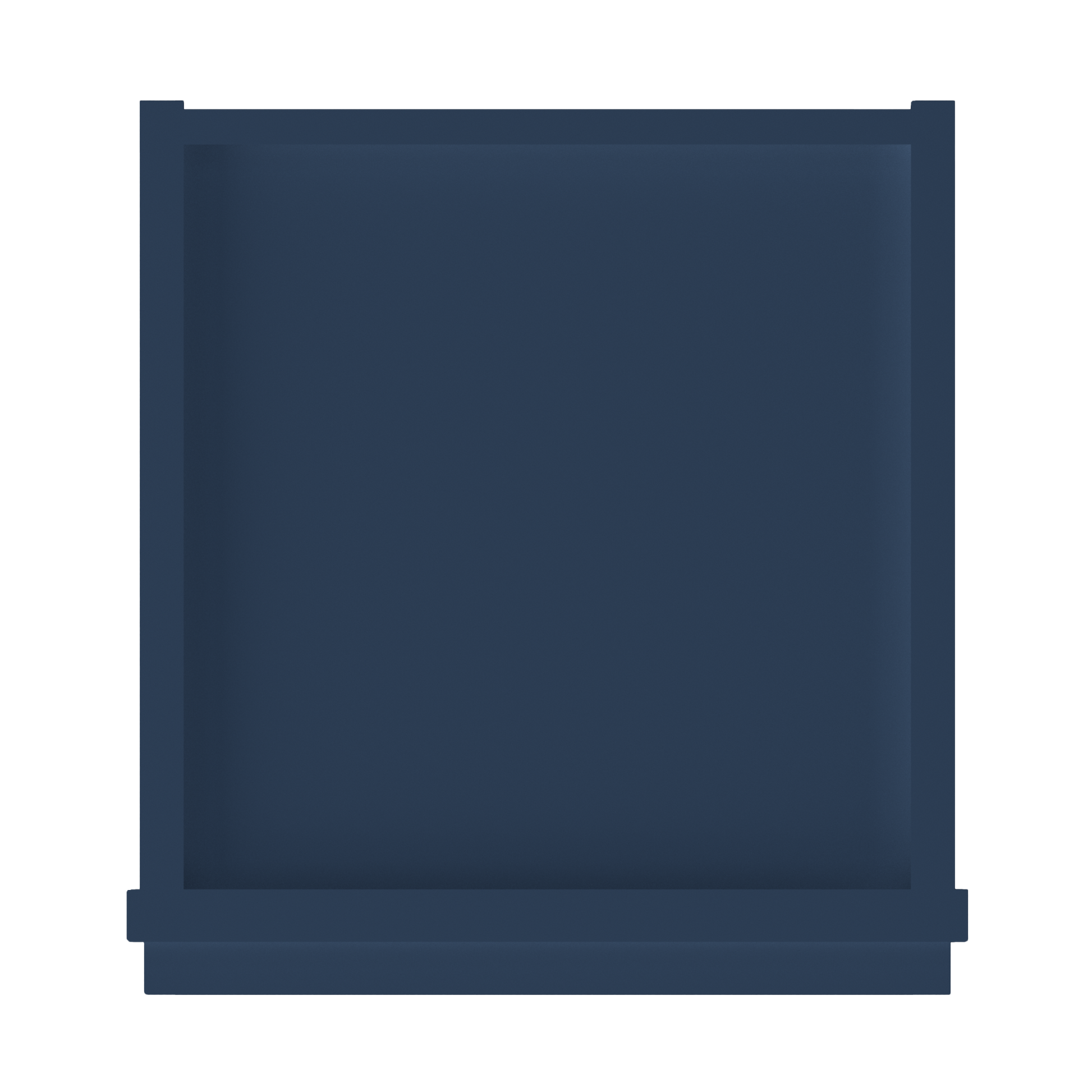 Wall Kitchen Cabinet W1242 Danbury Blue LessCare 12 in. width 42 in. height 12 in. depth - Kitchen Cabinets