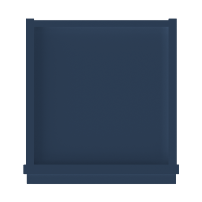 Wall Kitchen Cabinet W1242 Danbury Blue LessCare 12 in. width 42 in. height 12 in. depth - Kitchen Cabinets