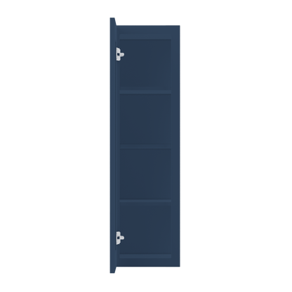 Wall Kitchen Cabinet W1242 Danbury Blue LessCare 12 in. width 42 in. height 12 in. depth - Kitchen Cabinets