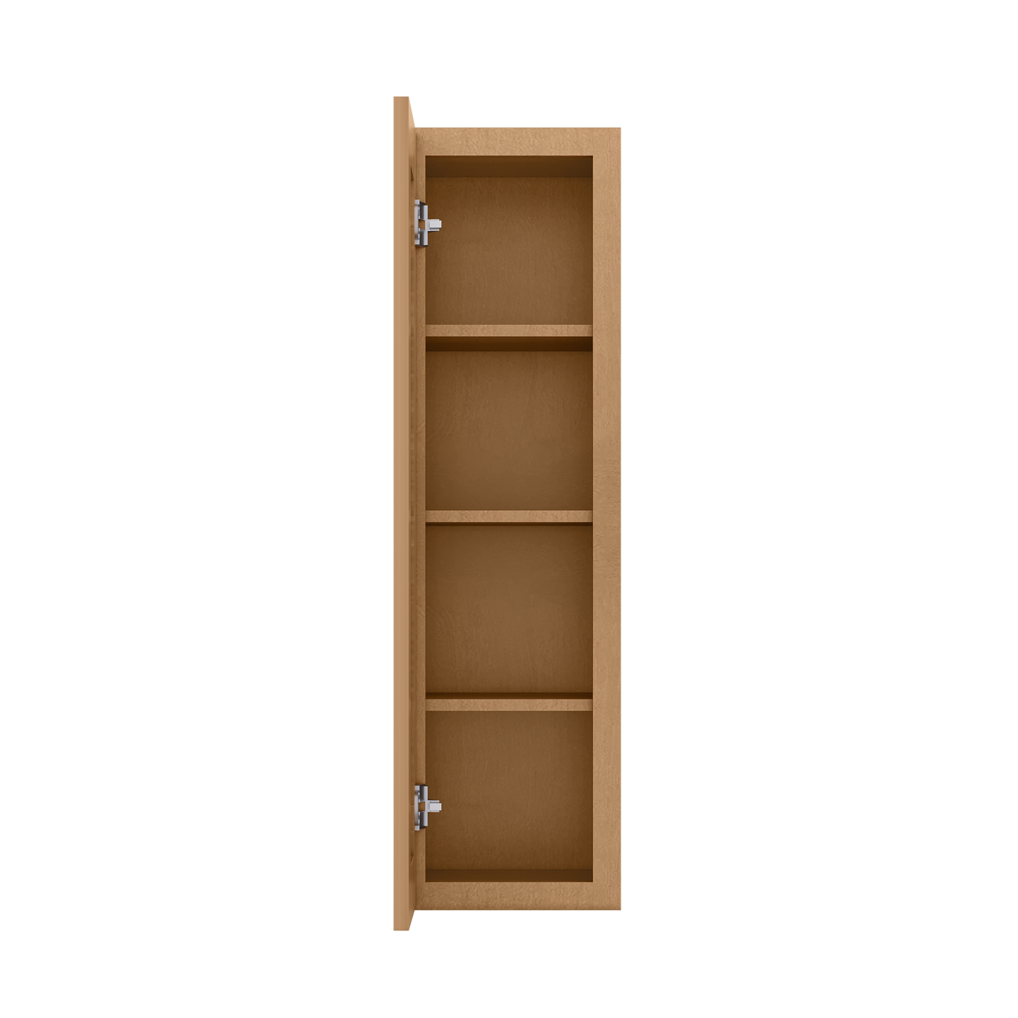 Wall Kitchen Cabinet W1242 Shaker Toffee LessCare 12 in. width 42 in. height 12 in. depth - Kitchen Cabinets