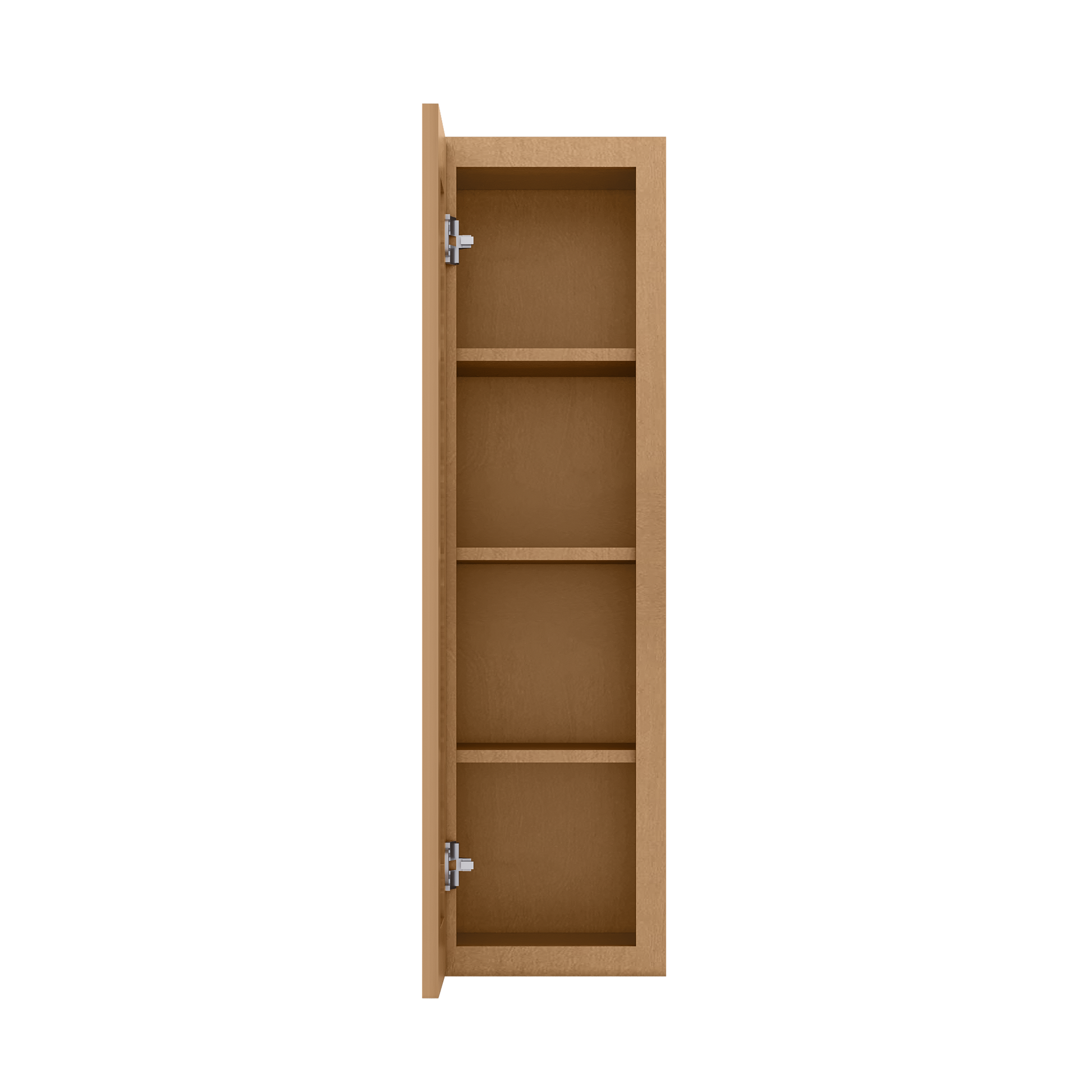 Wall Kitchen Cabinet W1242 Shaker Toffee LessCare 12 in. width 42 in. height 12 in. depth - Kitchen Cabinets