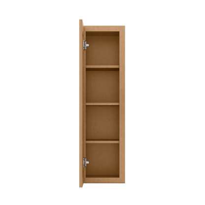 Wall Kitchen Cabinet W1242 Shaker Toffee LessCare 12 in. width 42 in. height 12 in. depth - Kitchen Cabinets