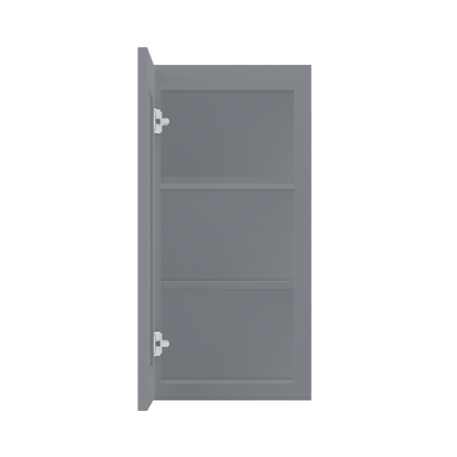 Wall Kitchen Cabinet W1530 Colonial Gray LessCare 15 in. width 30 in. height 12 in. depth - Kitchen Cabinets