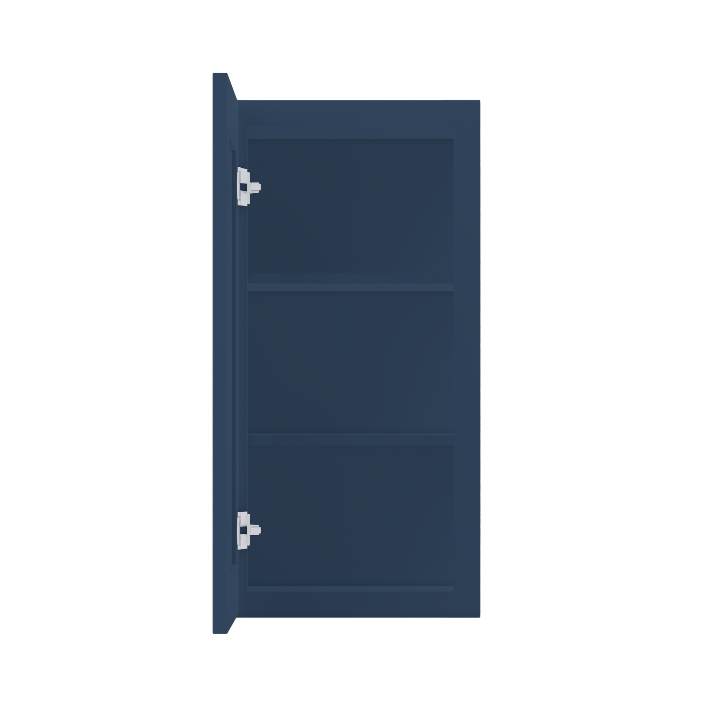 Wall Kitchen Cabinet W1530 Danbury Blue LessCare 15 in. width 30 in. height 12 in. depth - Kitchen Cabinets