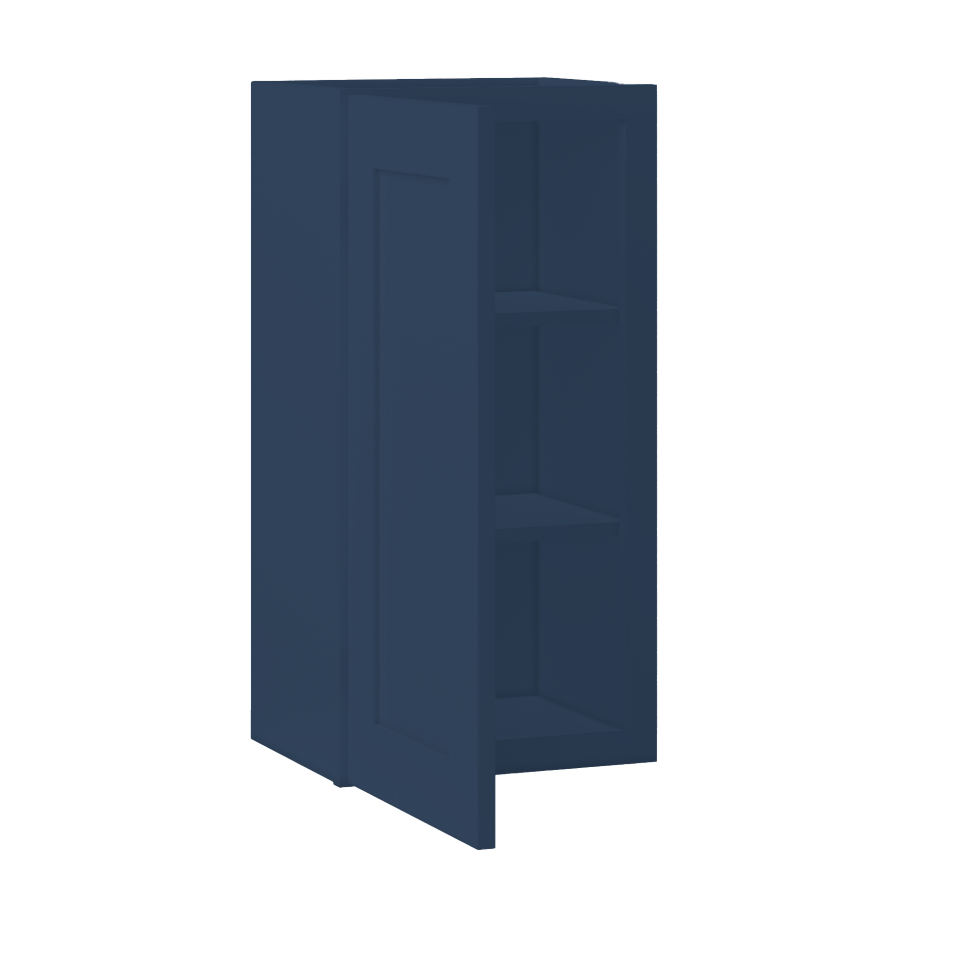 Wall Kitchen Cabinet W1530 Danbury Blue LessCare 15 in. width 30 in. height 12 in. depth - Kitchen Cabinets