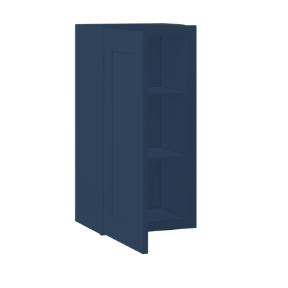 Wall Kitchen Cabinet W1530 Danbury Blue LessCare 15 in. width 30 in. height 12 in. depth - Kitchen Cabinets