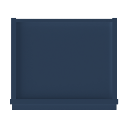 Wall Kitchen Cabinet W1530 Danbury Blue LessCare 15 in. width 30 in. height 12 in. depth - Kitchen Cabinets