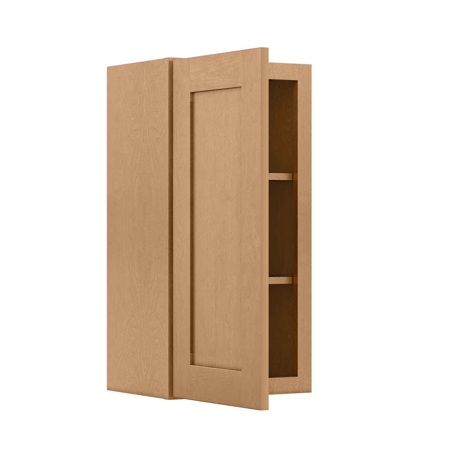 Wall Kitchen Cabinet W1530 Shaker Toffee LessCare 15 in. width 30 in. height 12 in. depth - Kitchen Cabinets