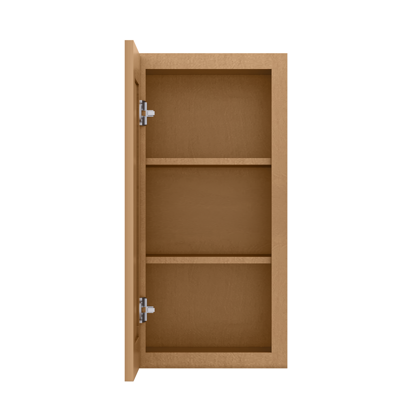 Wall Kitchen Cabinet W1530 Shaker Toffee LessCare 15 in. width 30 in. height 12 in. depth - Kitchen Cabinets