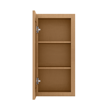 Wall Kitchen Cabinet W1530 Shaker Toffee LessCare 15 in. width 30 in. height 12 in. depth - Kitchen Cabinets