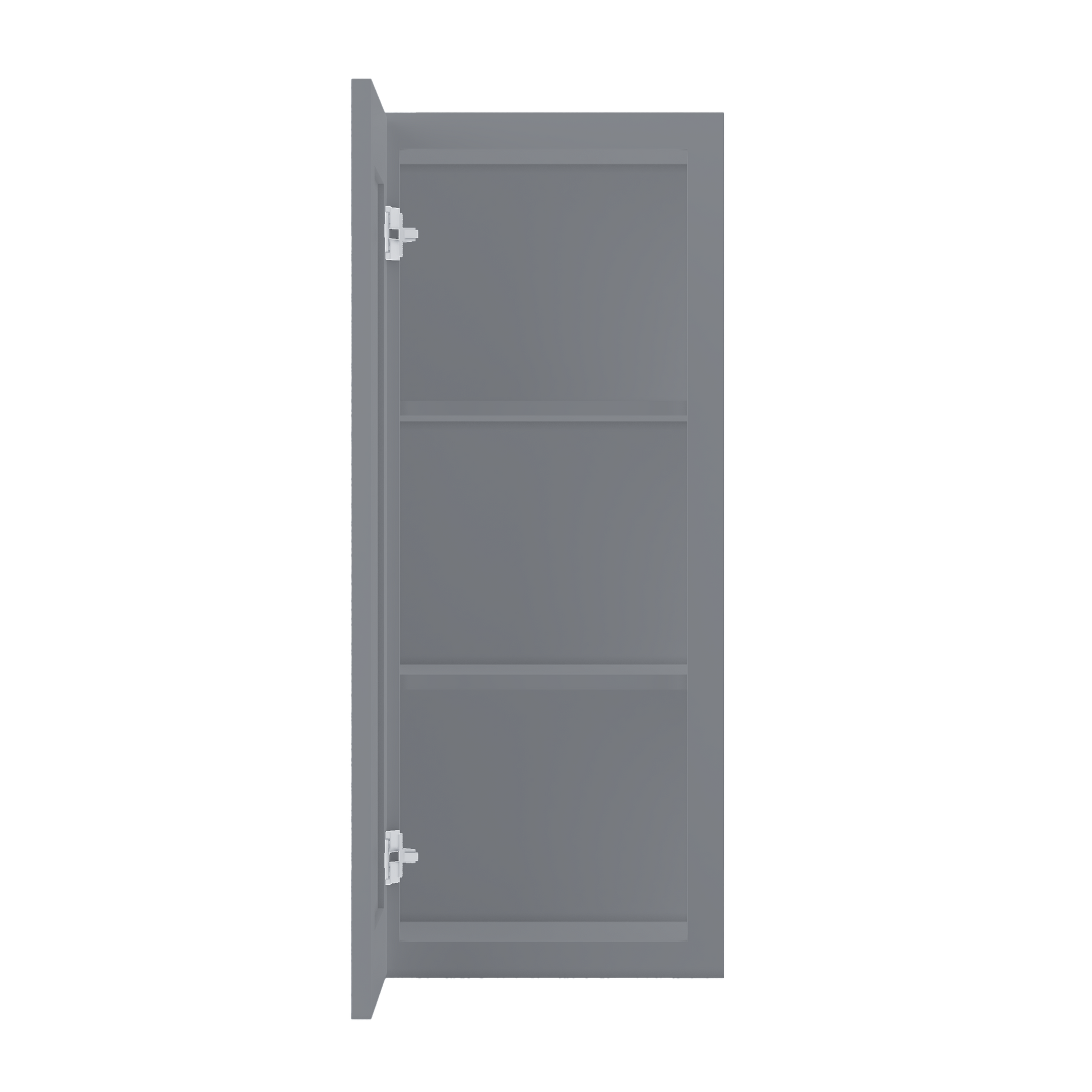 Wall Kitchen Cabinet W1536 Colonial Gray LessCare 15 in. width 36 in. height 12 in. depth - Kitchen Cabinets