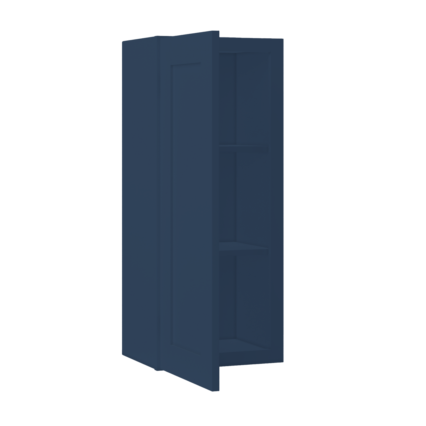 Wall Kitchen Cabinet W1536 Danbury Blue LessCare 15 in. width 36 in. height 12 in. depth - Kitchen Cabinets