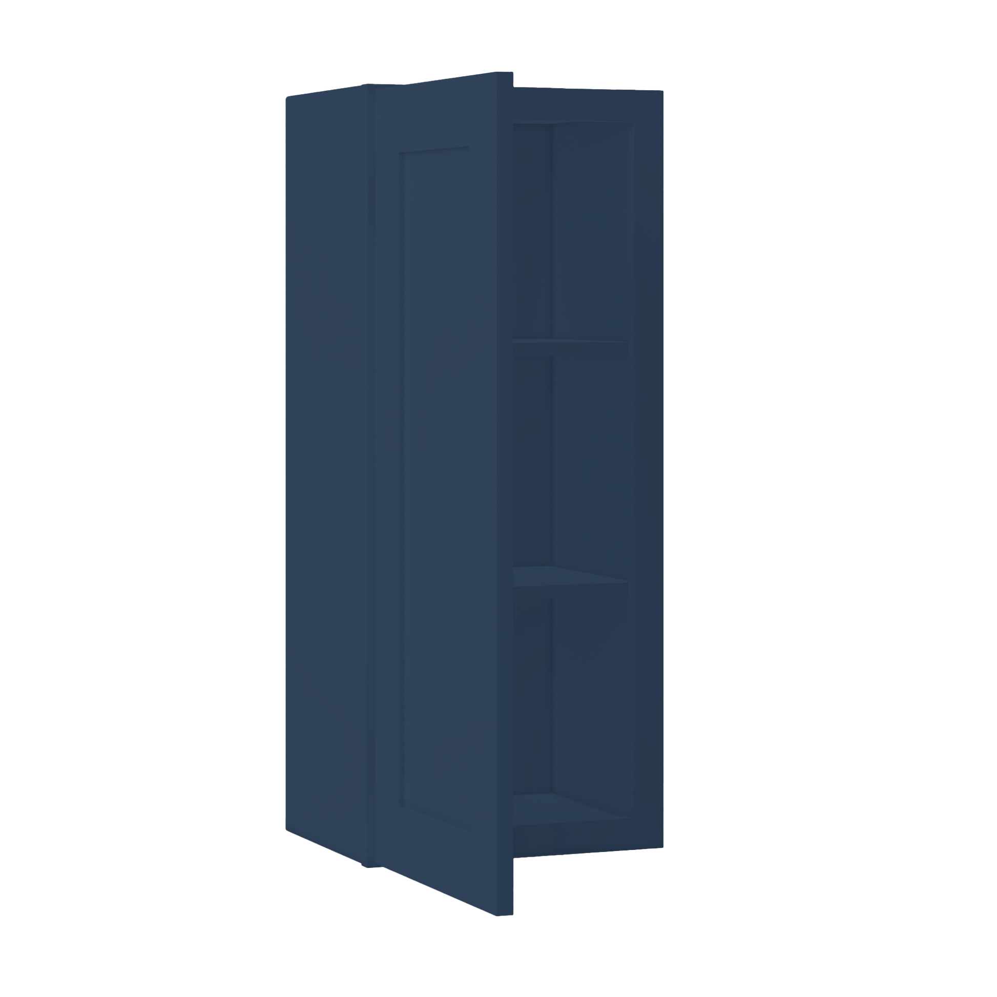 Wall Kitchen Cabinet W1536 Danbury Blue LessCare 15 in. width 36 in. height 12 in. depth - Kitchen Cabinets