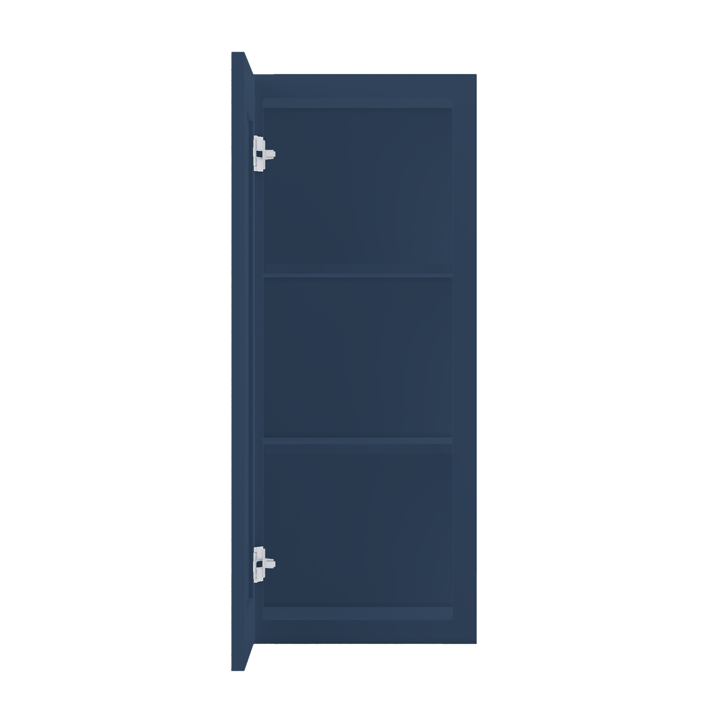 Wall Kitchen Cabinet W1536 Danbury Blue LessCare 15 in. width 36 in. height 12 in. depth - Kitchen Cabinets